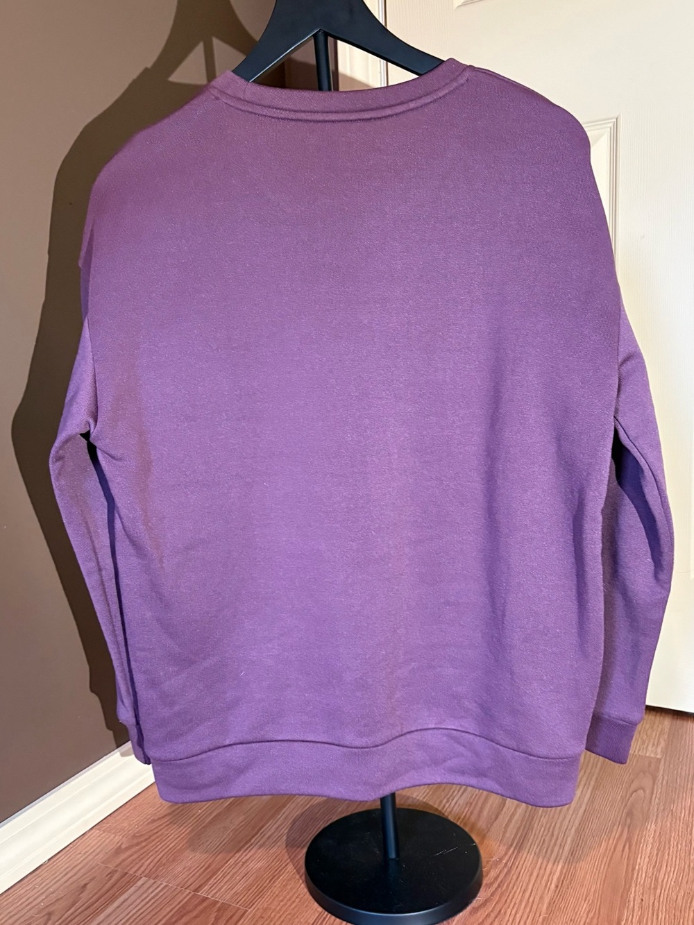 SHEIN Plum Crewneck Sweatshirt - Deep Wine Hue - Picture 3 of 3